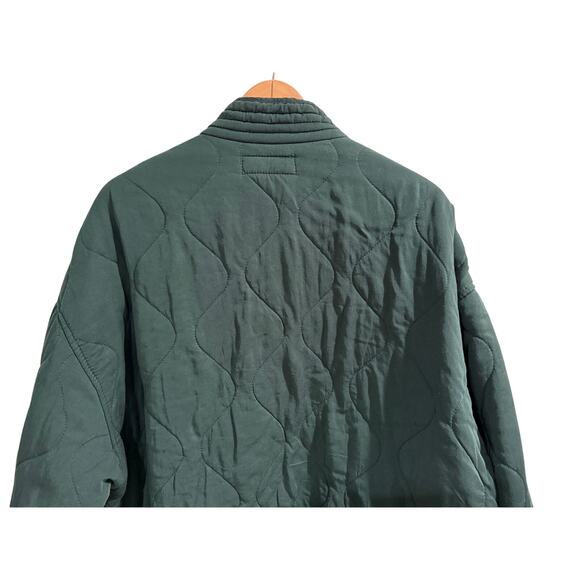 Blank NYC Size XL Green Quilted Jacket Cozy Comfy Cabincore Fisherman Fall - Picture 6 of 6